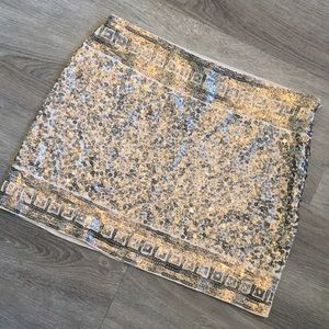 Express Gold Sequin Skirt